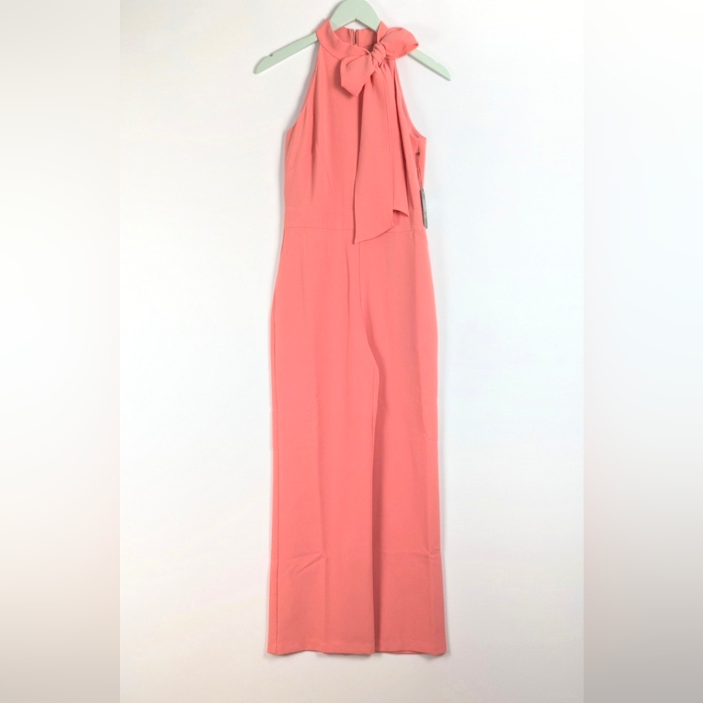 Vince Camuto Women's Sleeveless Tie Jumpsuit Neck Size 4